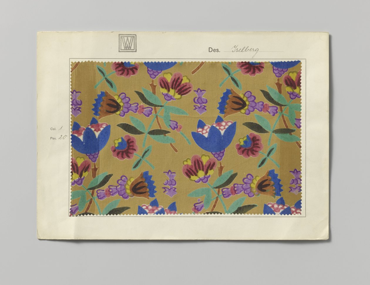 Stål med trykt side, design Iselberg af Wiener Werkstätte