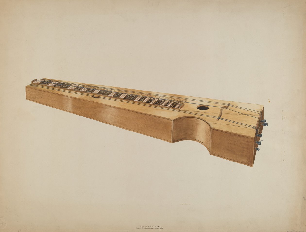Psalmodicon, ca. 1937. af Wilbur M Rice