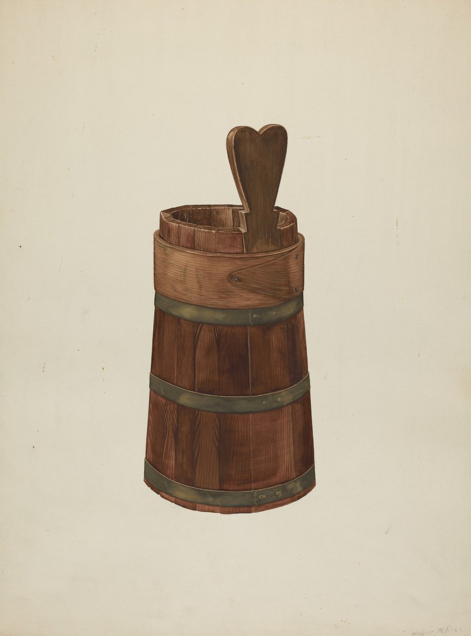 Træ Noggin, ca. 1941. af Wilbur M Rice