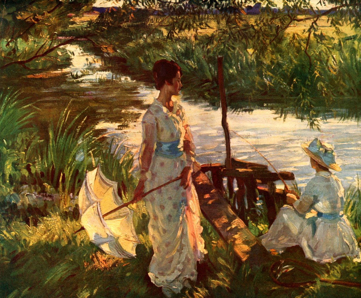 Fiskeri, Bogplade af Wilfred Gabriel de Glehn