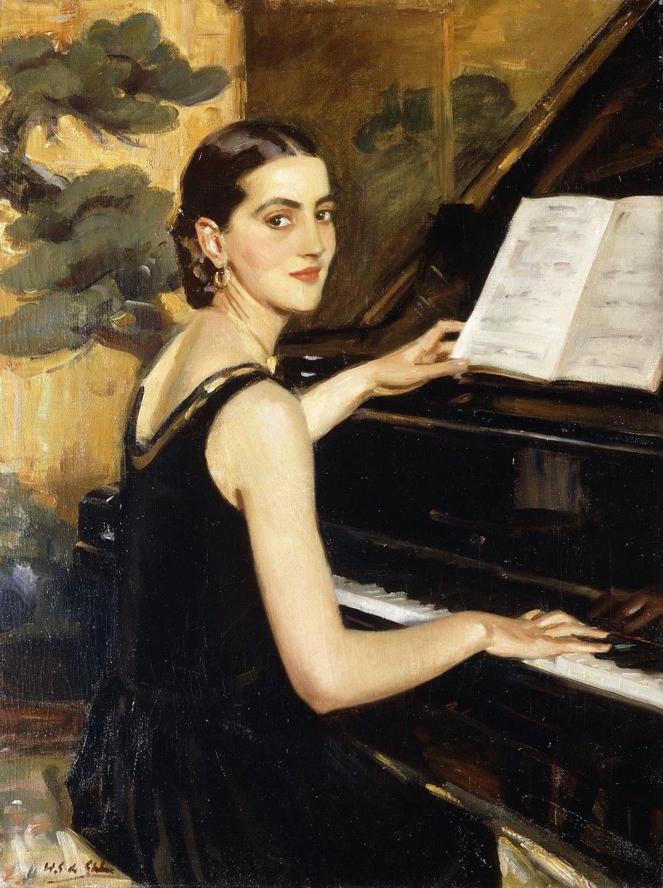 Pianisten af Wilfred Gabriel de Glehn
