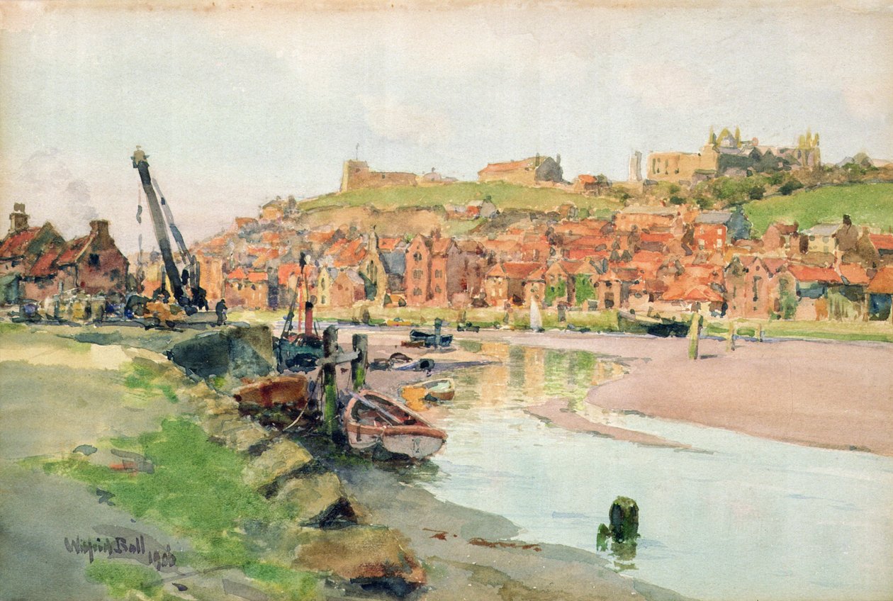 Rosenrød aften, Whitby af Wilfrid Williams Ball
