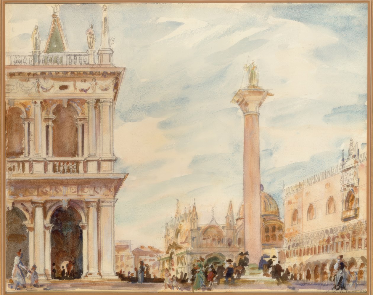 Piazzetta, Venedig af Wilfrid de Glehn