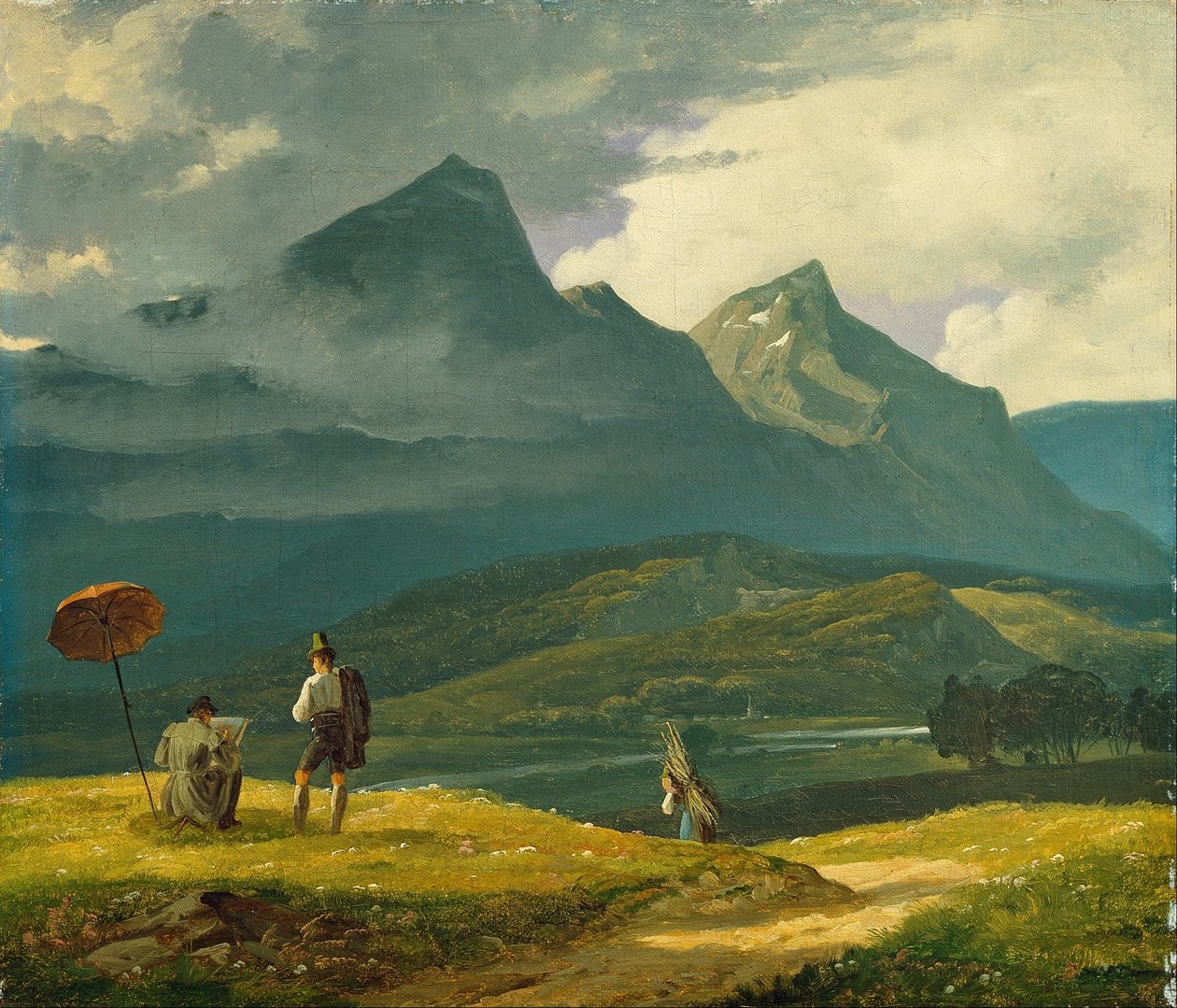 Bjerglandskab. af Wilhelm Bendz