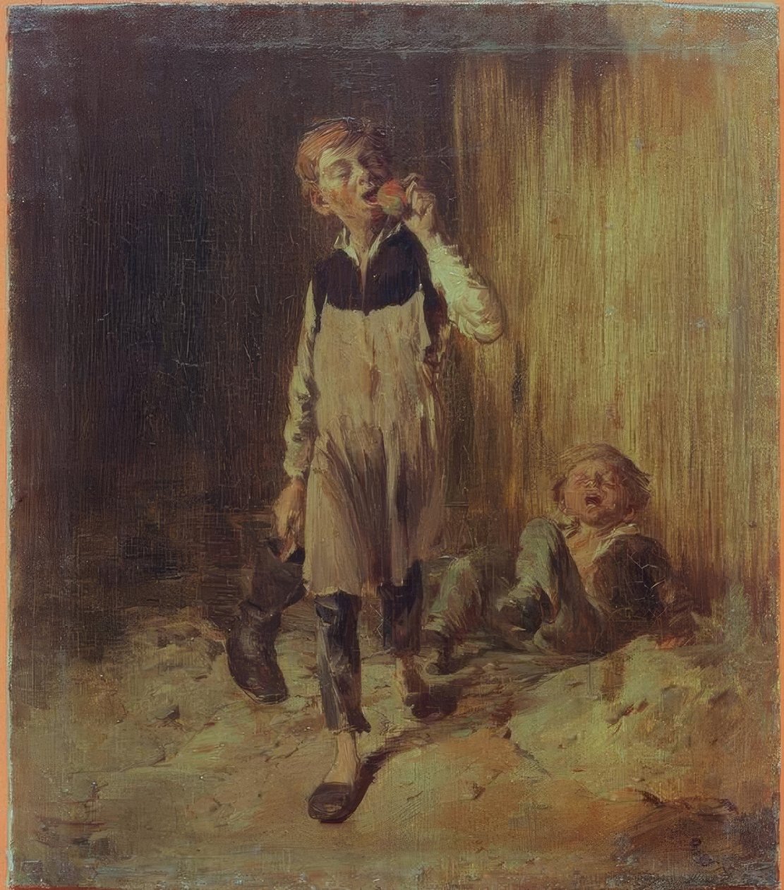 W.Busch, skomagersdreng efter slagsmål af Wilhelm Busch