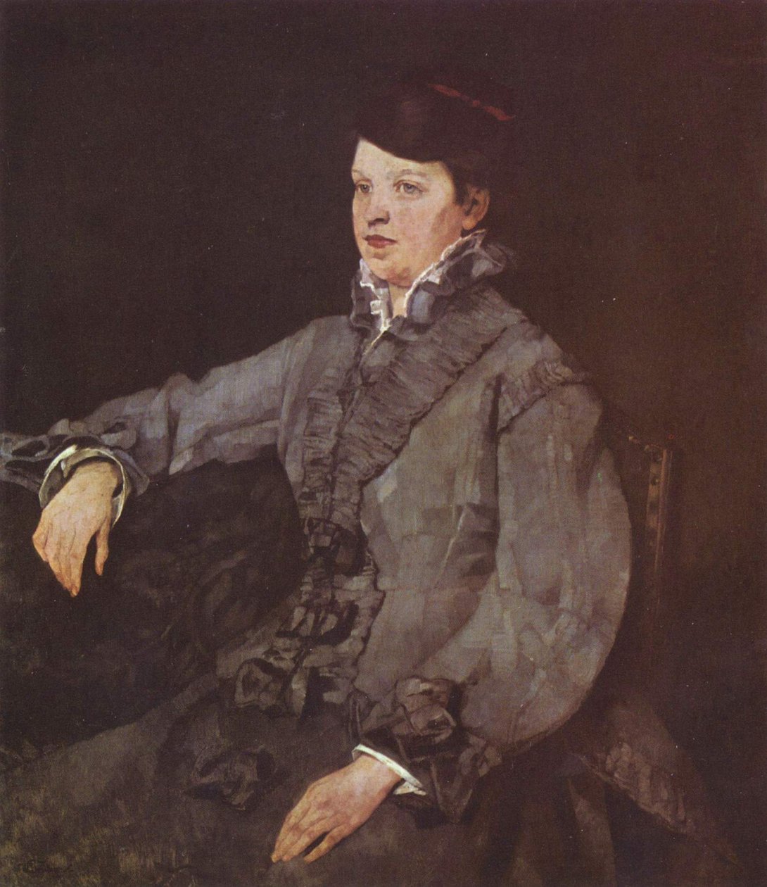 Dame i gråt af Wilhelm Trübner