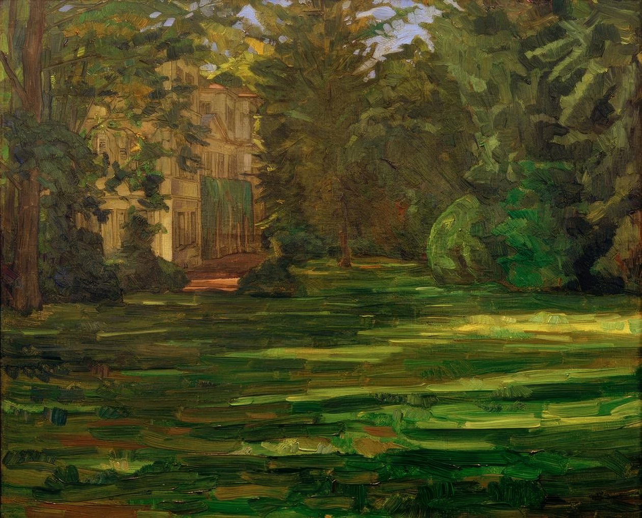Hemsbach Slot af Wilhelm Trübner