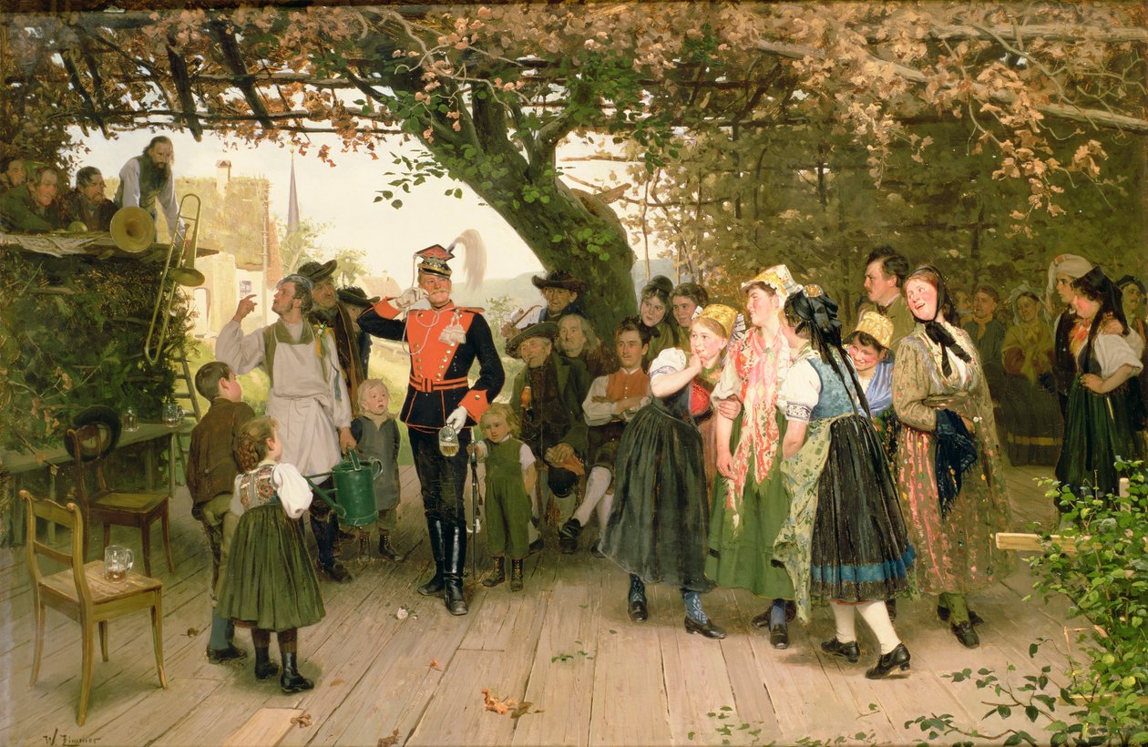 På orlov, 1883 (olie) af Wilhelm Zimmer