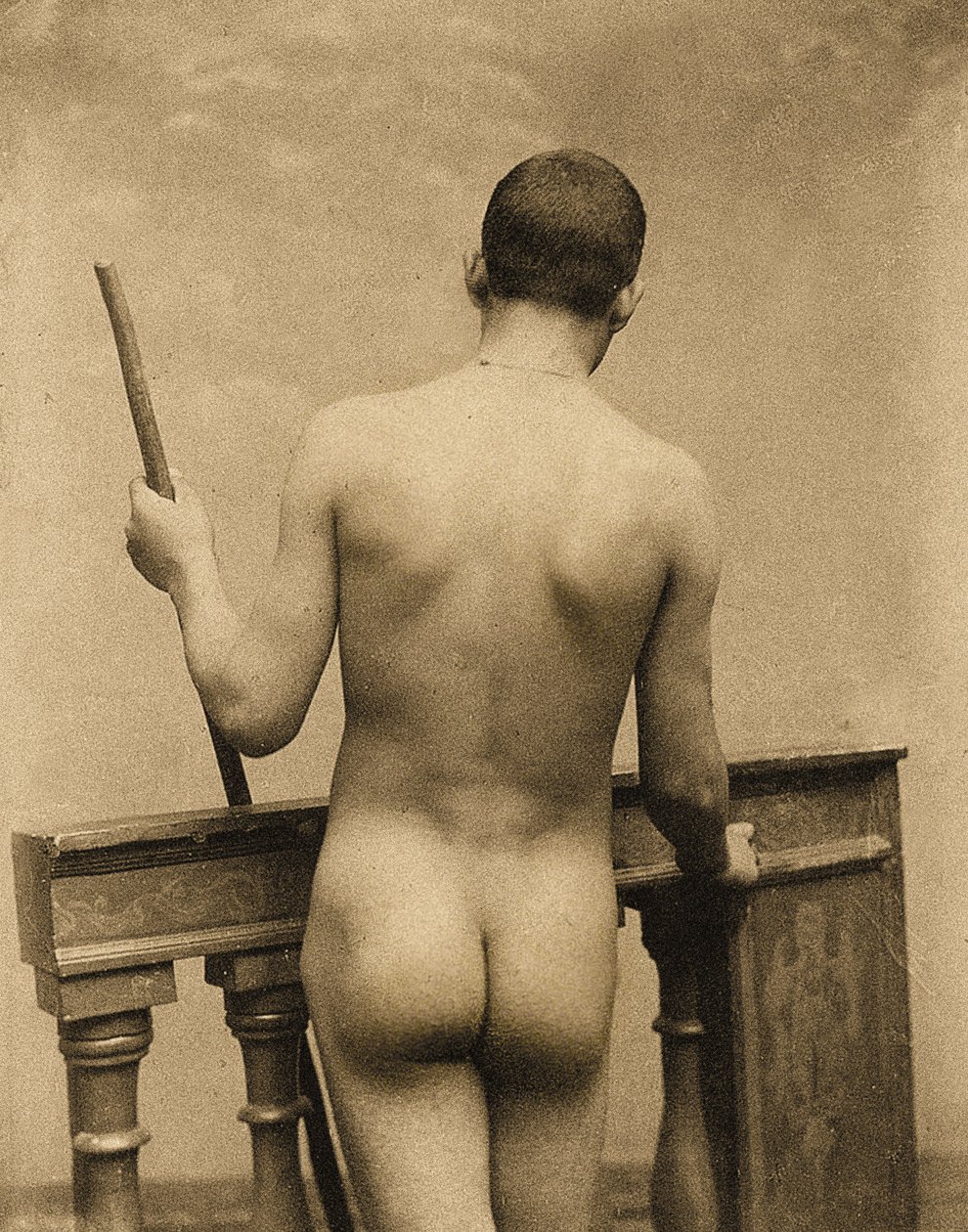 Undersøgelse af en nøgen mand, Sicilien, C.1900 af Baron Wilhelm von Gloeden