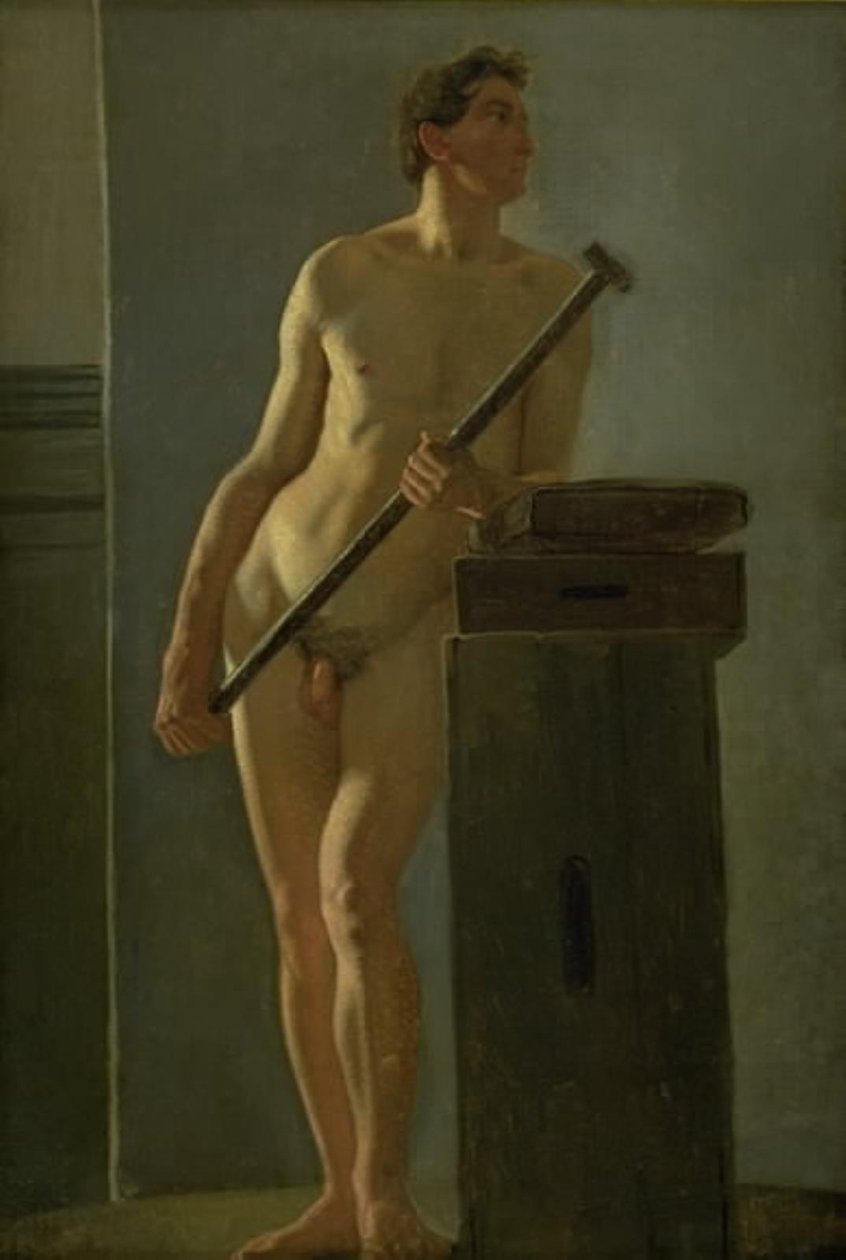 Mandlig model af Wilhelm Bendz