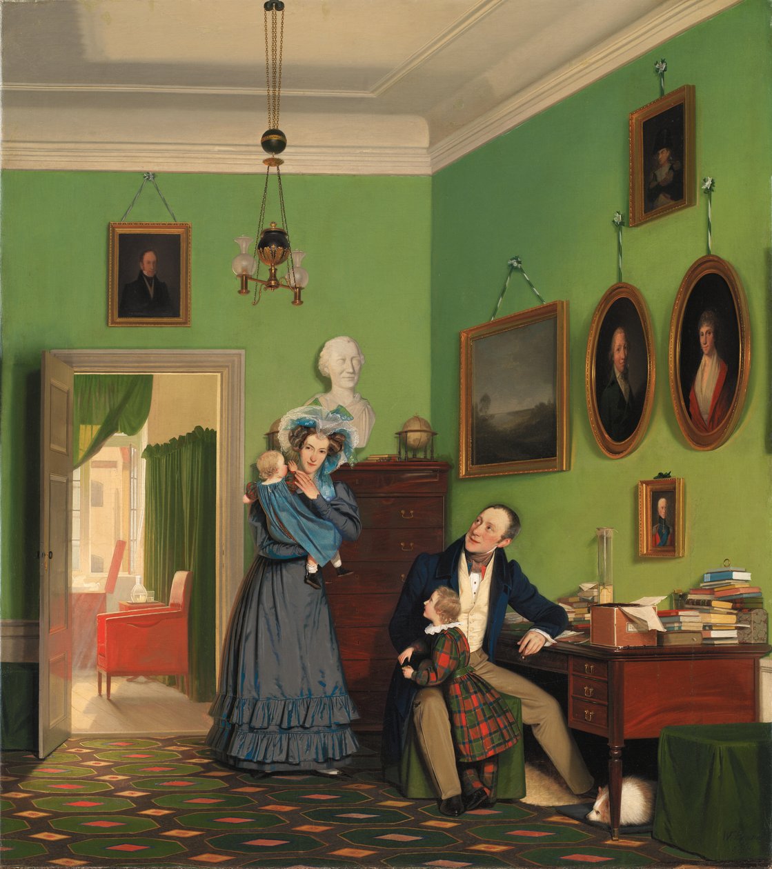 Familien Waagepetersen af Wilhelm Bendz