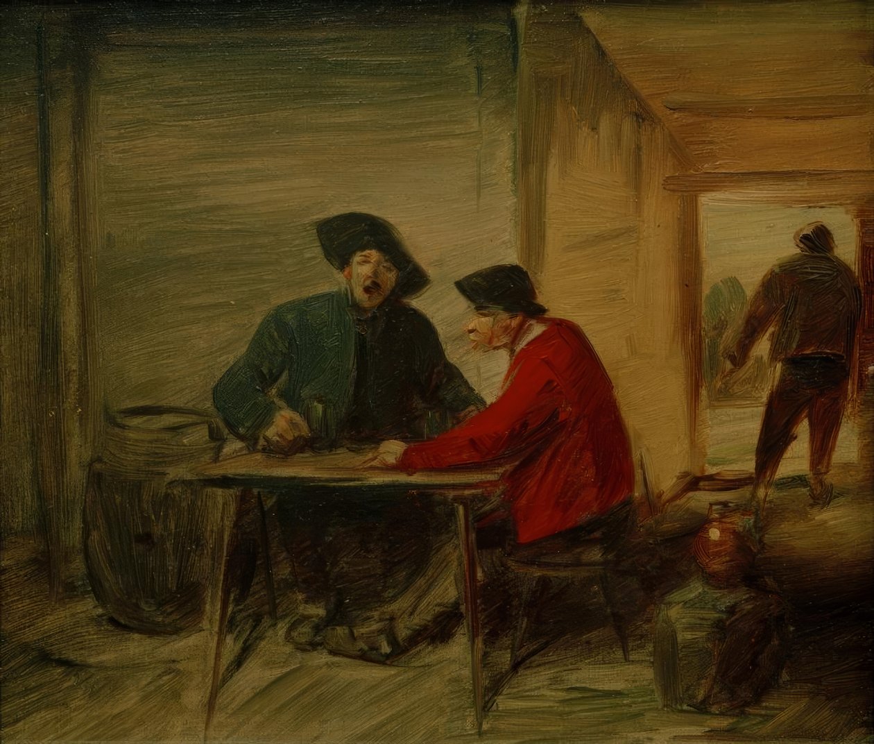 Udskæring af bønder i værtshuset af Wilhelm Busch