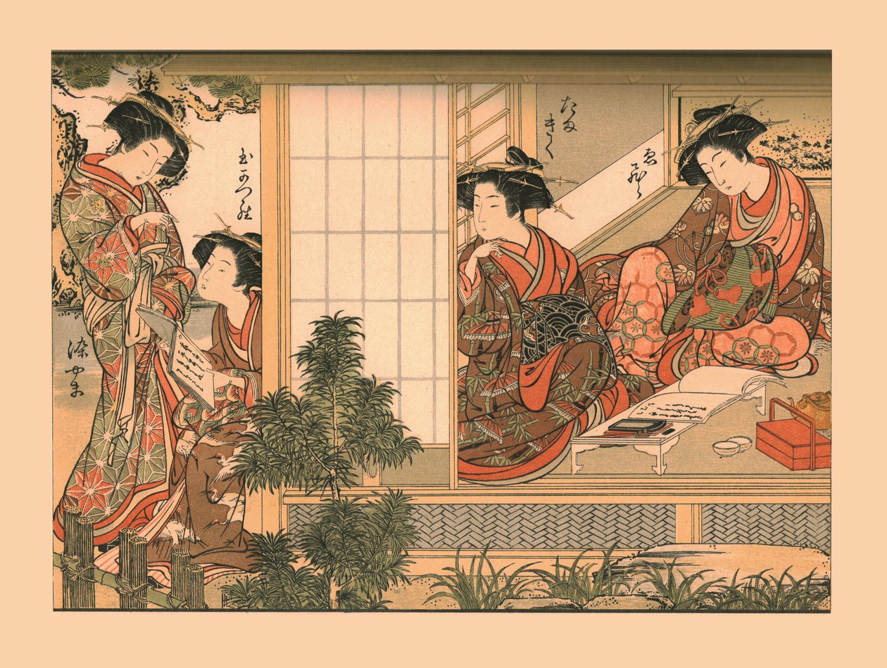 Japanske skønheder, 1776, 1886 af Wilhelm Greve