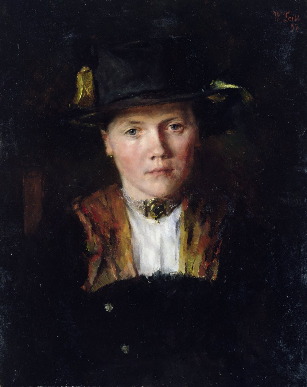 En bayersk pige, 1897 af Wilhelm Maria Hubertus Leibl
