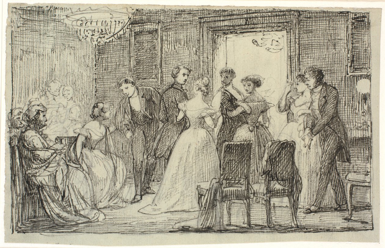 Ballet begynder af Wilhelm Marstrand