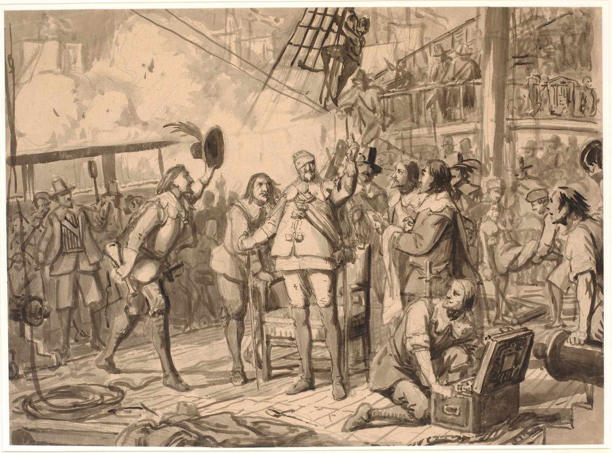 Chr. 4. på "Trefoldigheden" af Wilhelm Marstrand