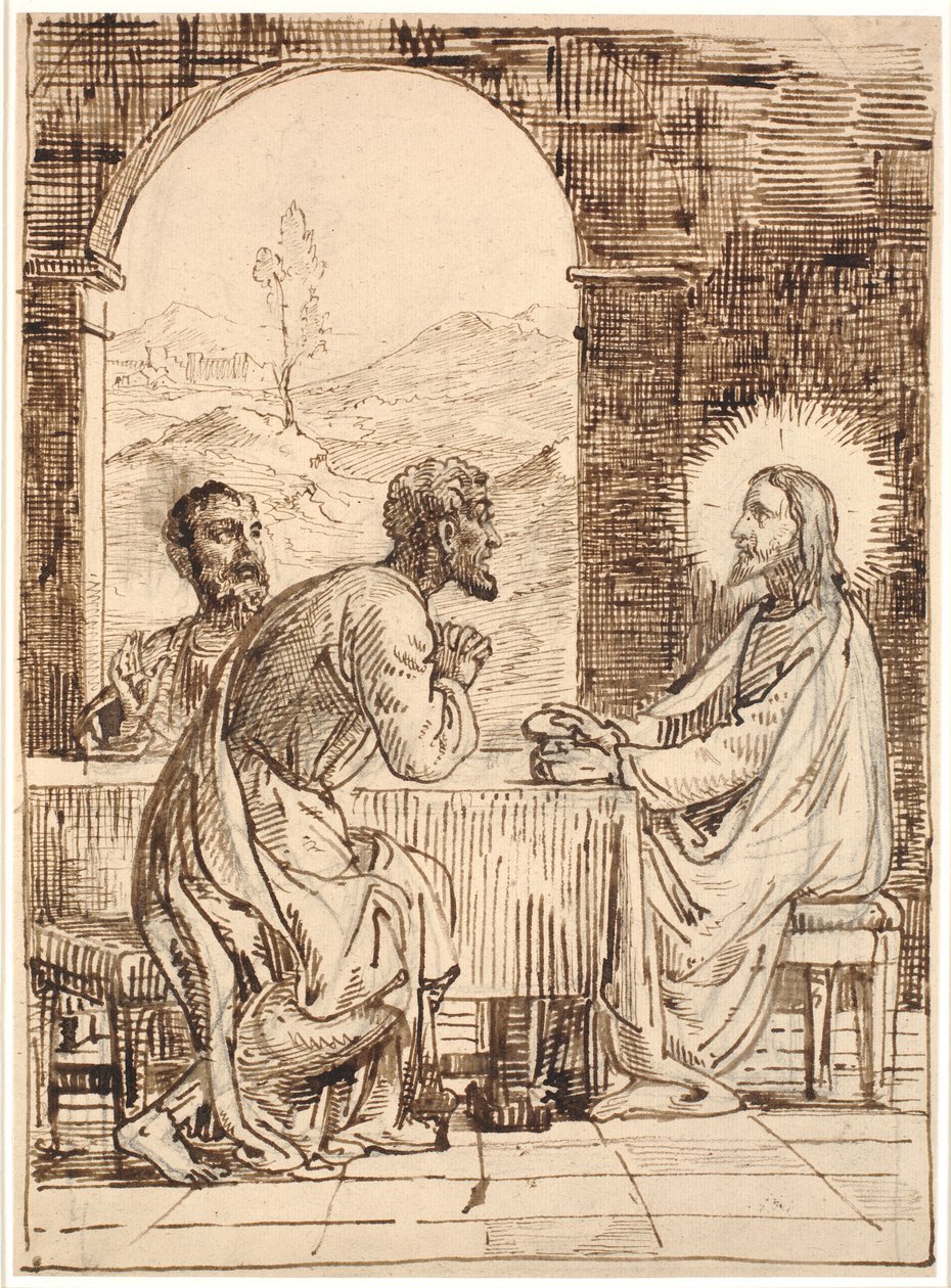 Kristus i Emmaus af Wilhelm Marstrand