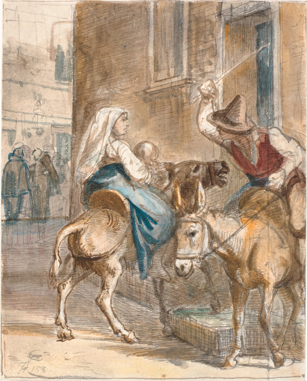 Det genstridige æsel af Wilhelm Marstrand