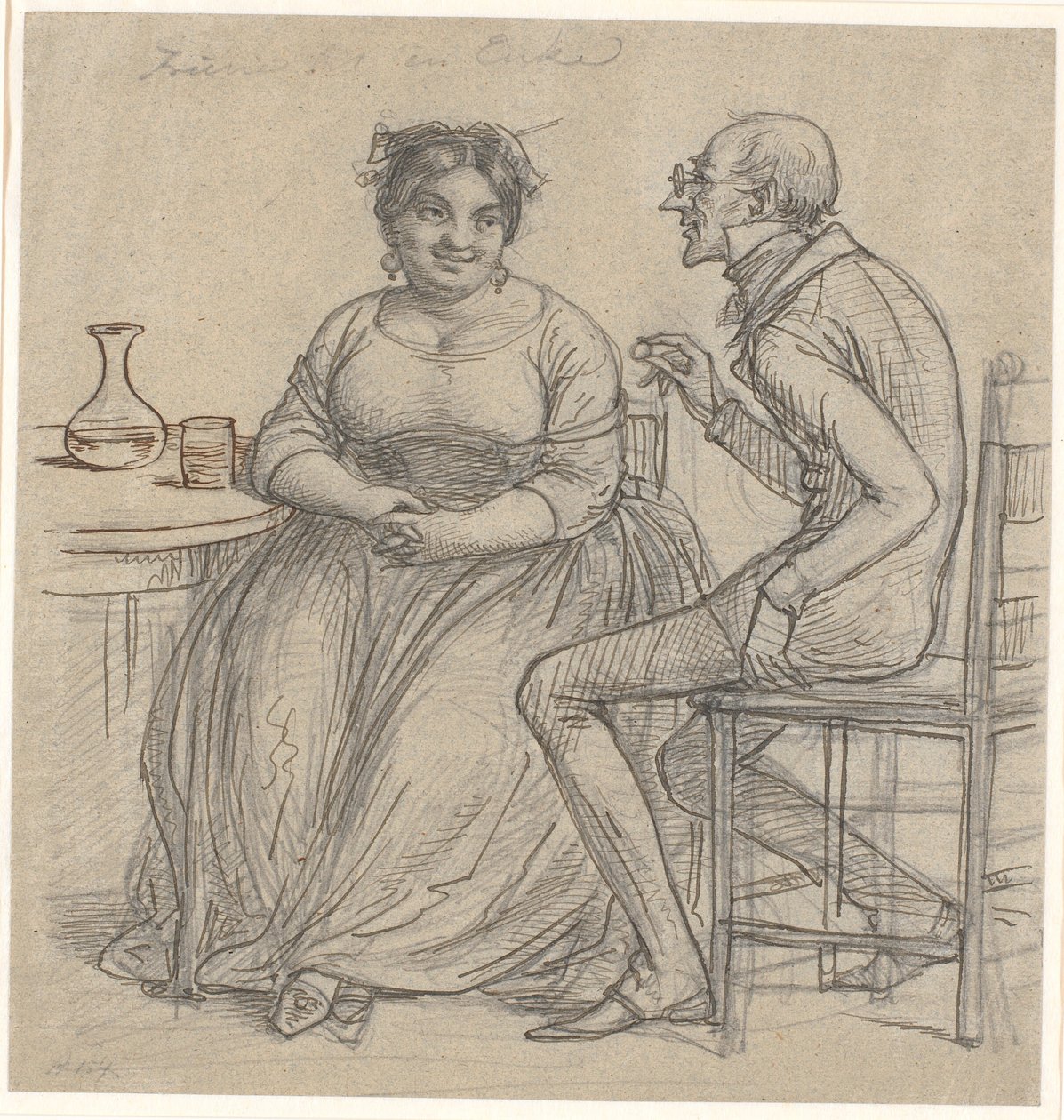 "Frieri til en enke" af Wilhelm Marstrand