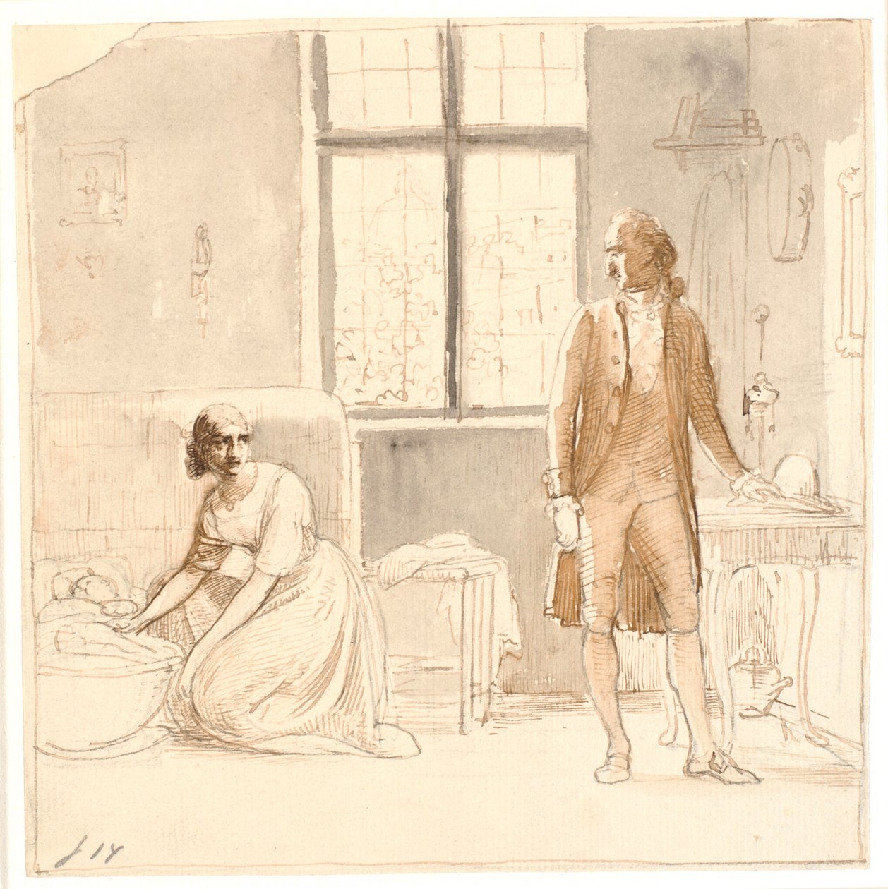 Goethe med enken i Rom af Wilhelm Marstrand