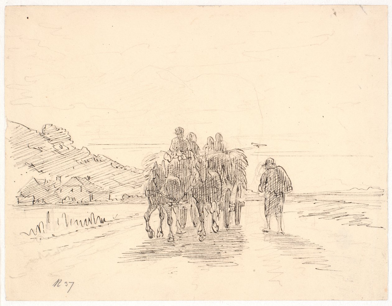 Kornet køres hjem af Wilhelm Marstrand