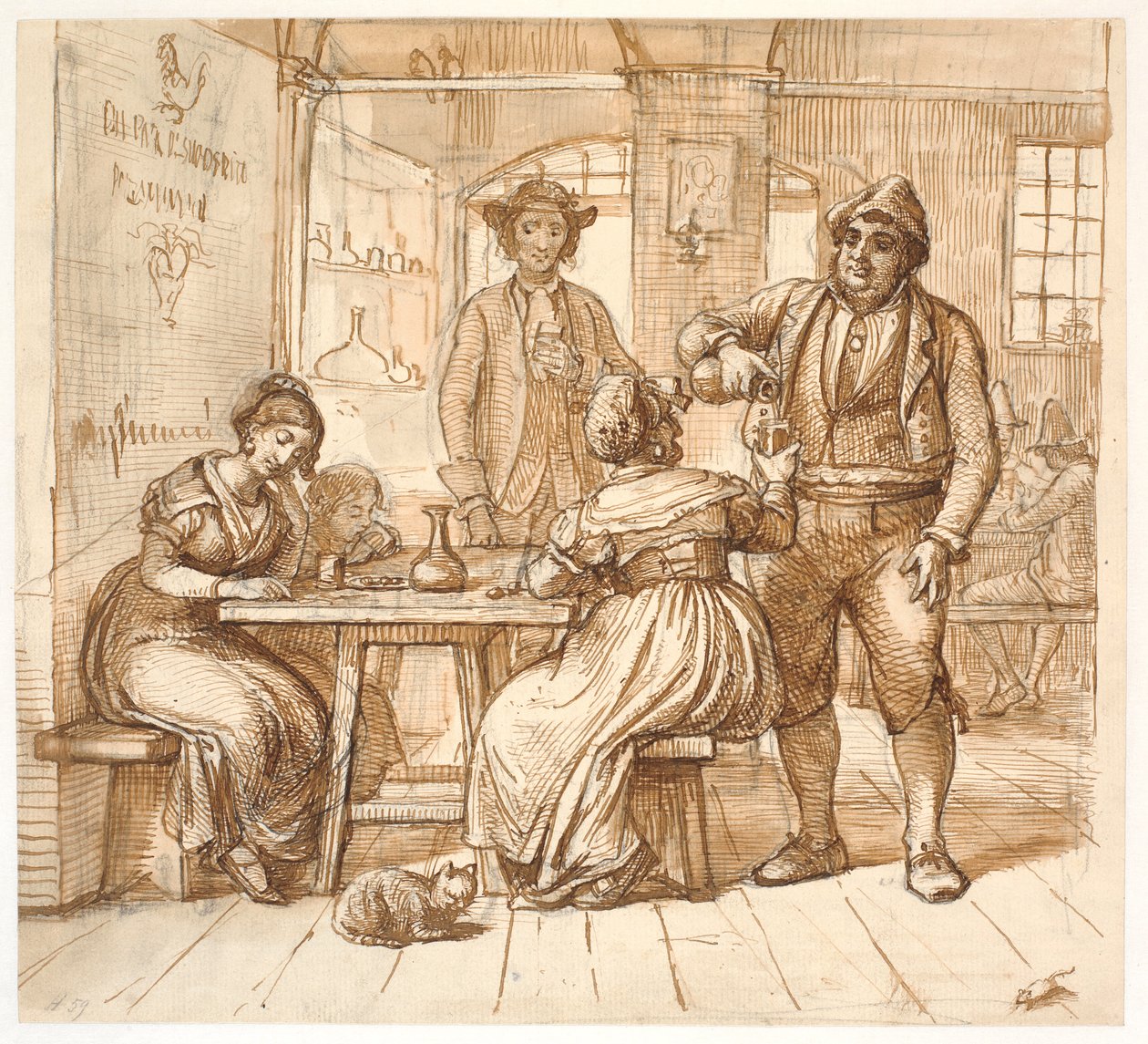 Osteriscene af Wilhelm Marstrand