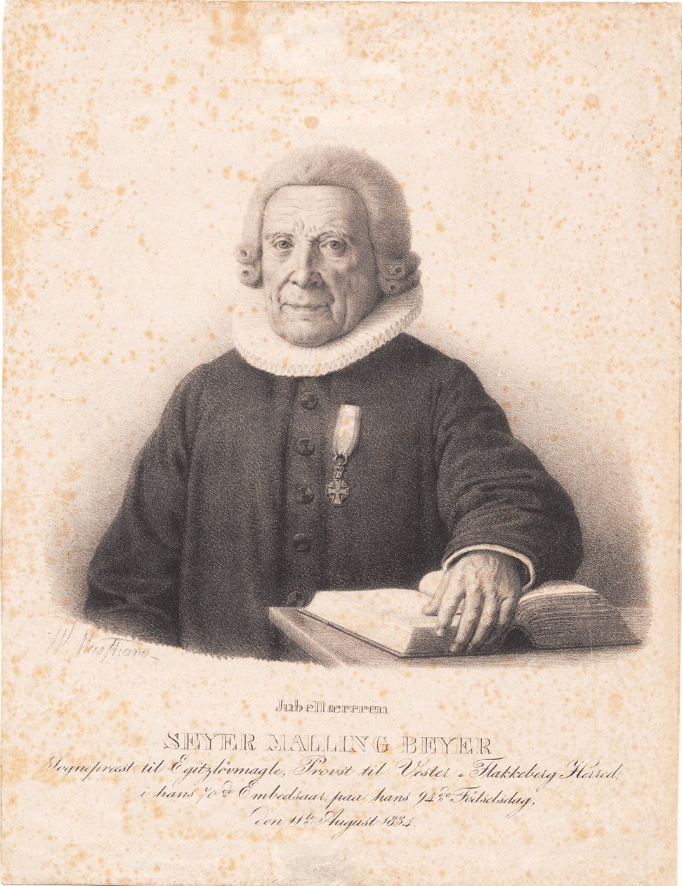 Pastor S. M. Beyer af Wilhelm Marstrand
