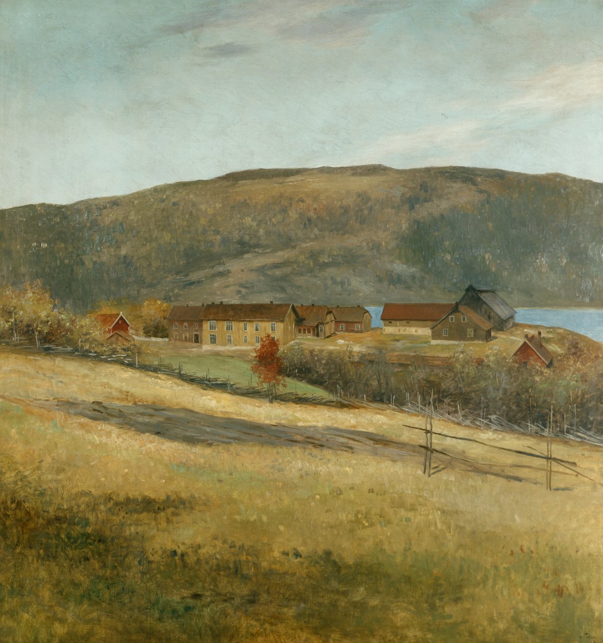 Fra Biri (Biri glasfabrik) (maleri) af Wilhelm Peters