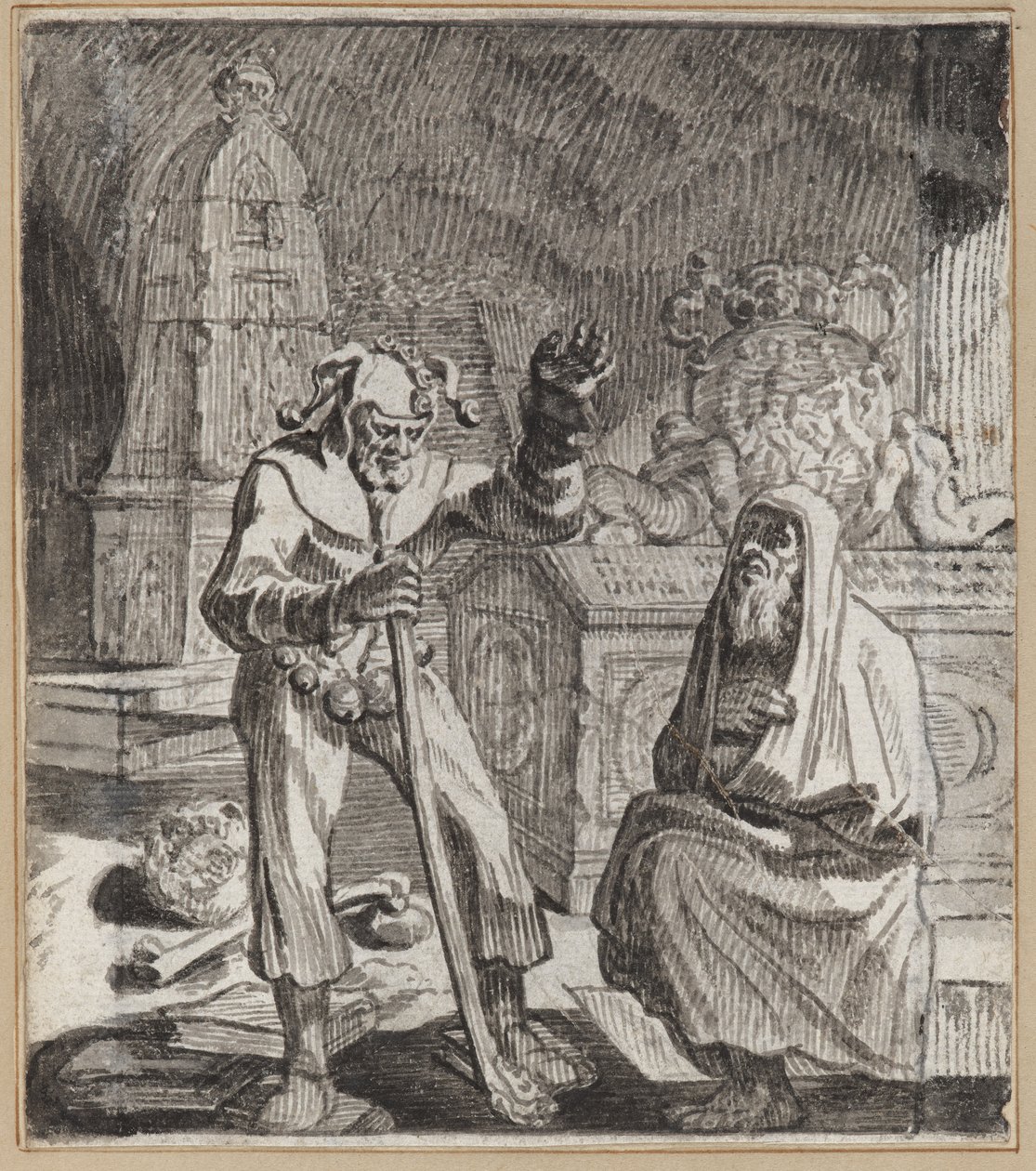 Den Fortune-Telling Fool af Wilhelm Stettler
