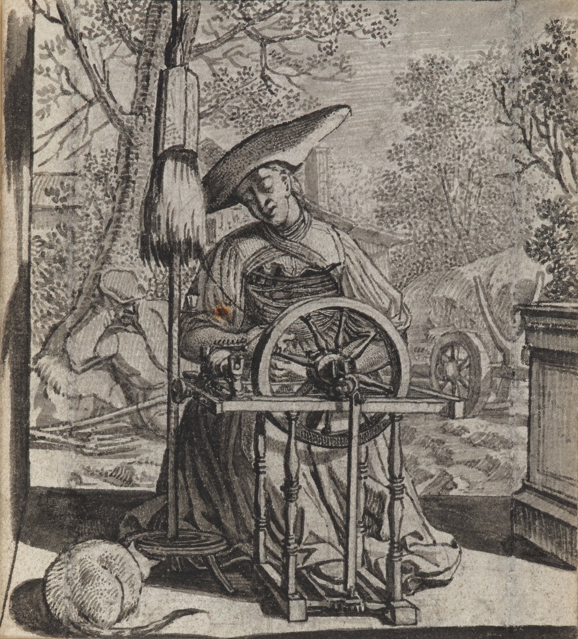 The Lazy Service-Messenger Jester af Wilhelm Stettler