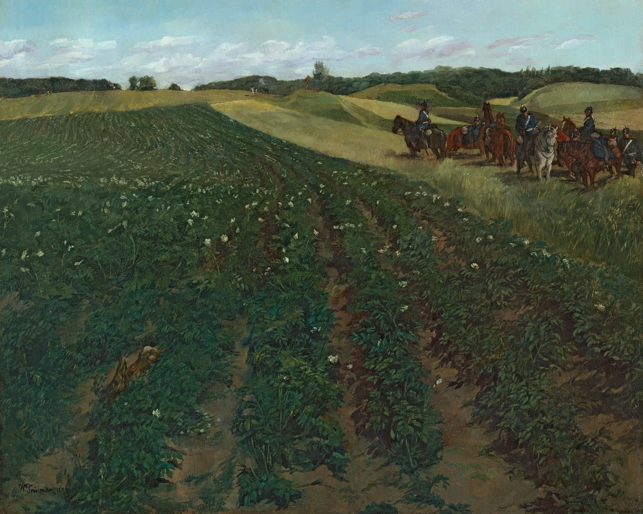 Kartoffelmarker nær Wessling i Oberbayern af Wilhelm Trübner