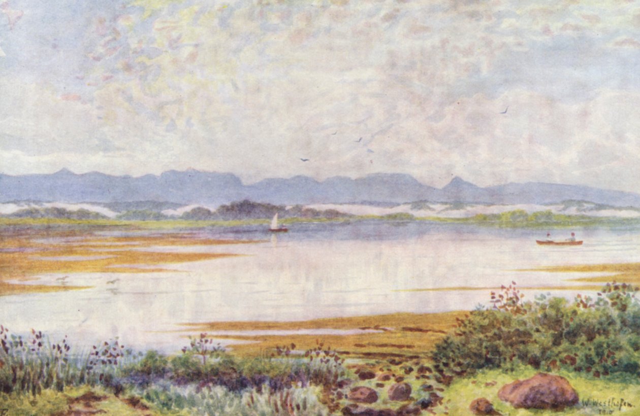 Ved Lakeside, set mod sydøst (farvelitografi) af Wilhelm Westhofen