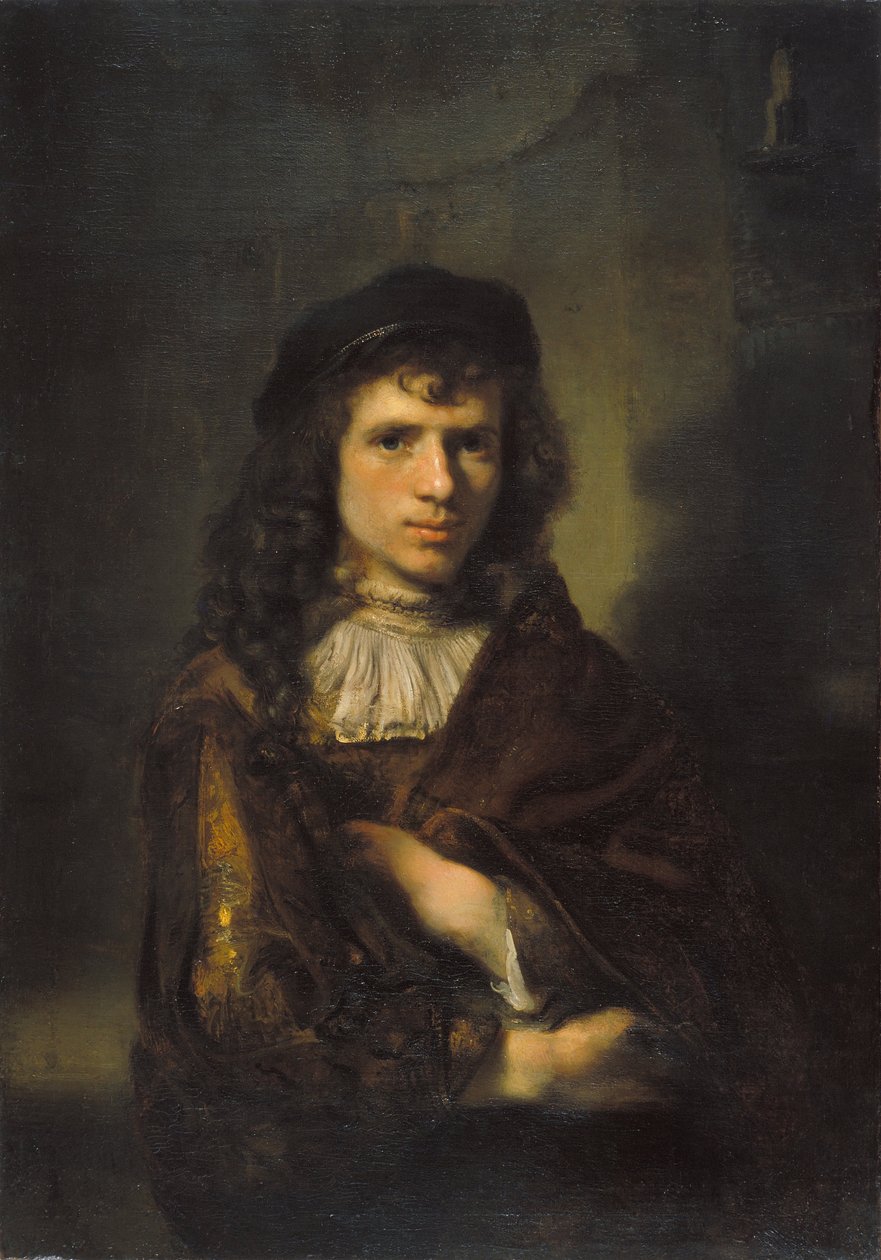 Portræt af en ung mand af Willem Drost