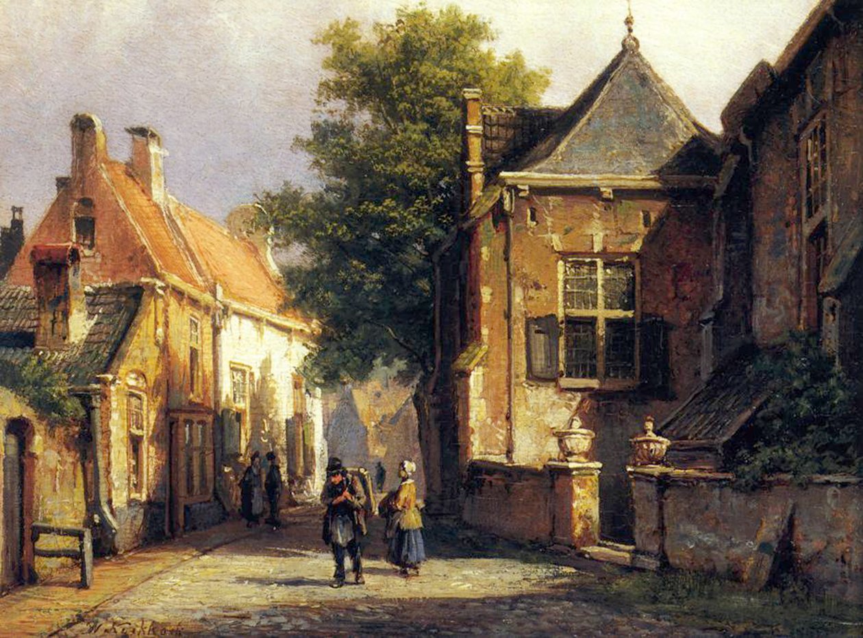 I Amsterdam af Willem Koekkoek