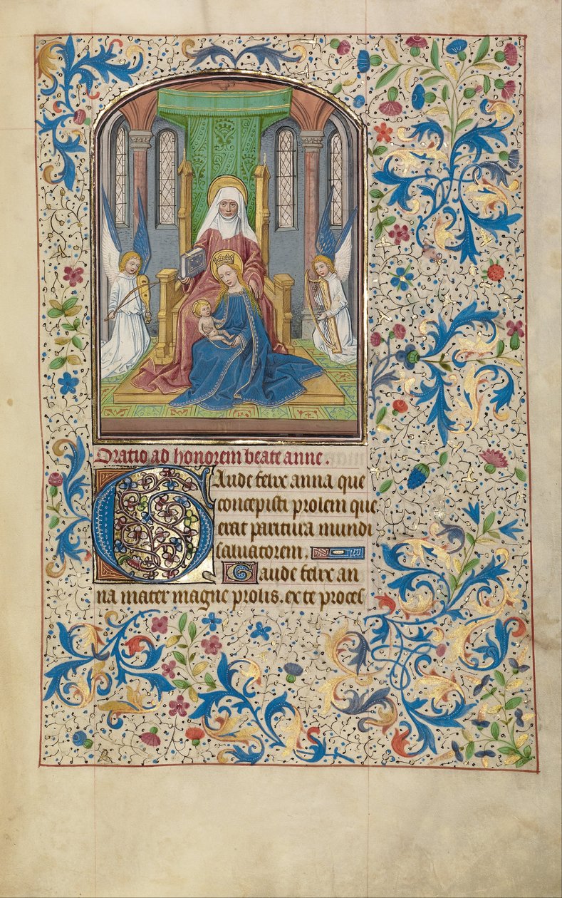 Jomfru og barn med Saint Anne af Willem Vrelant