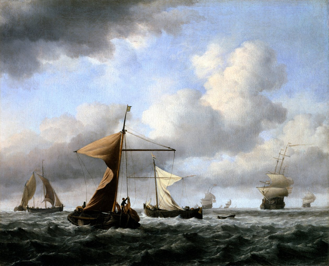 En rask brise af Willem van de Velde the Younger