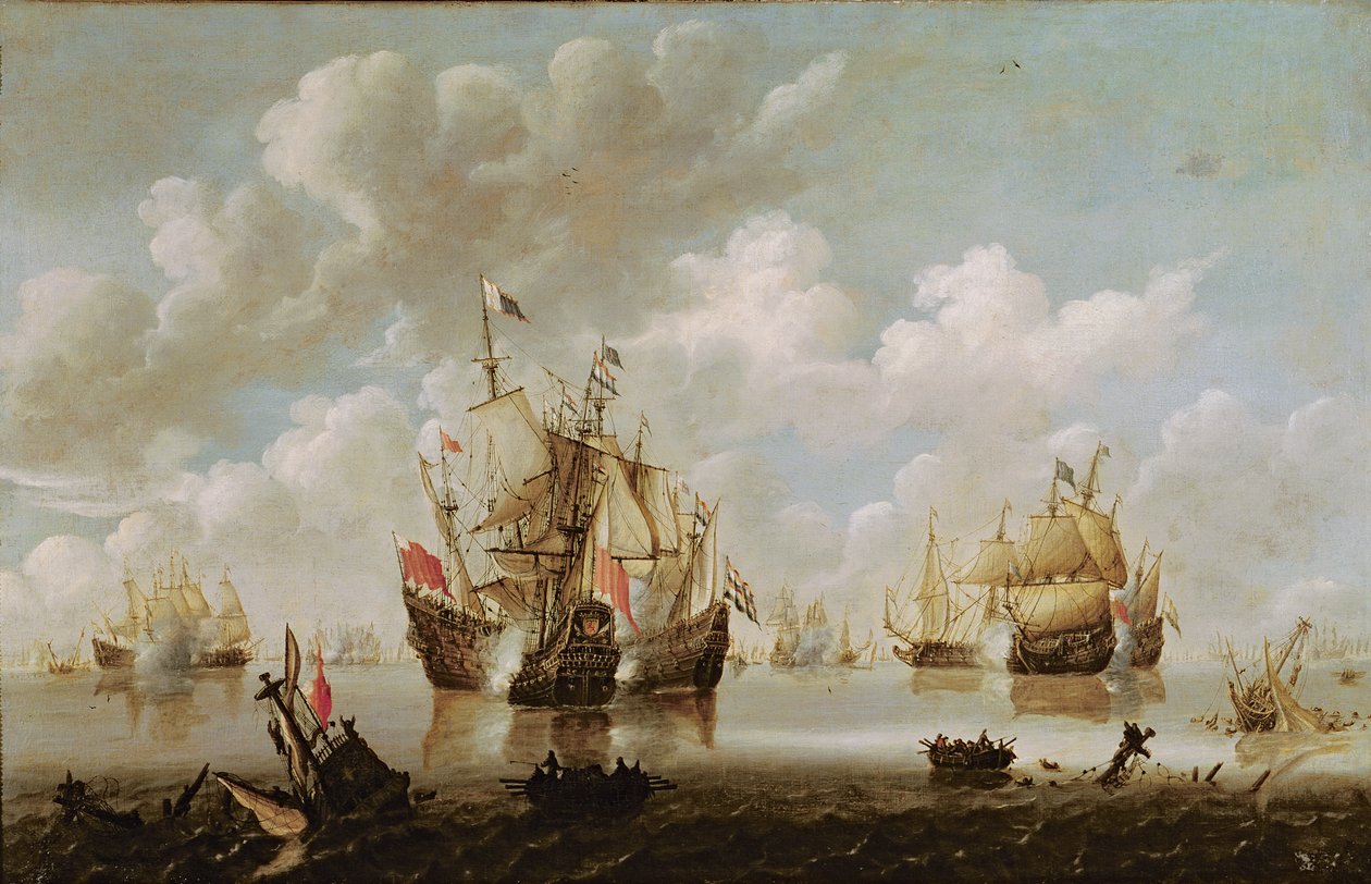 Søslag af Willem van de Velde the Younger