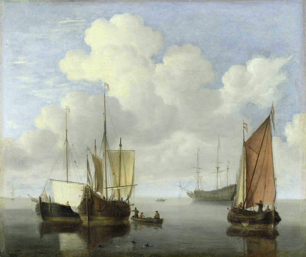Seascape af Willem van de Velde the Younger