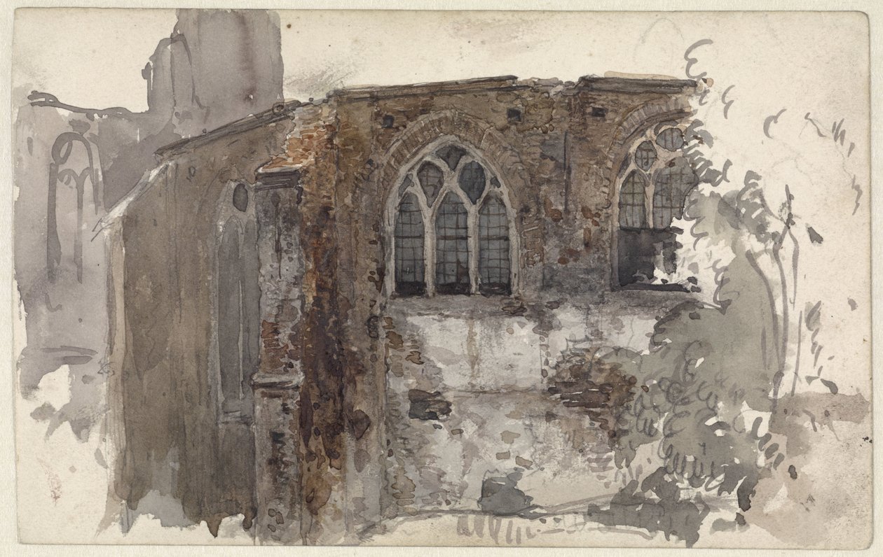 Ruin af en kirke af Willem Anthonie van Deventer