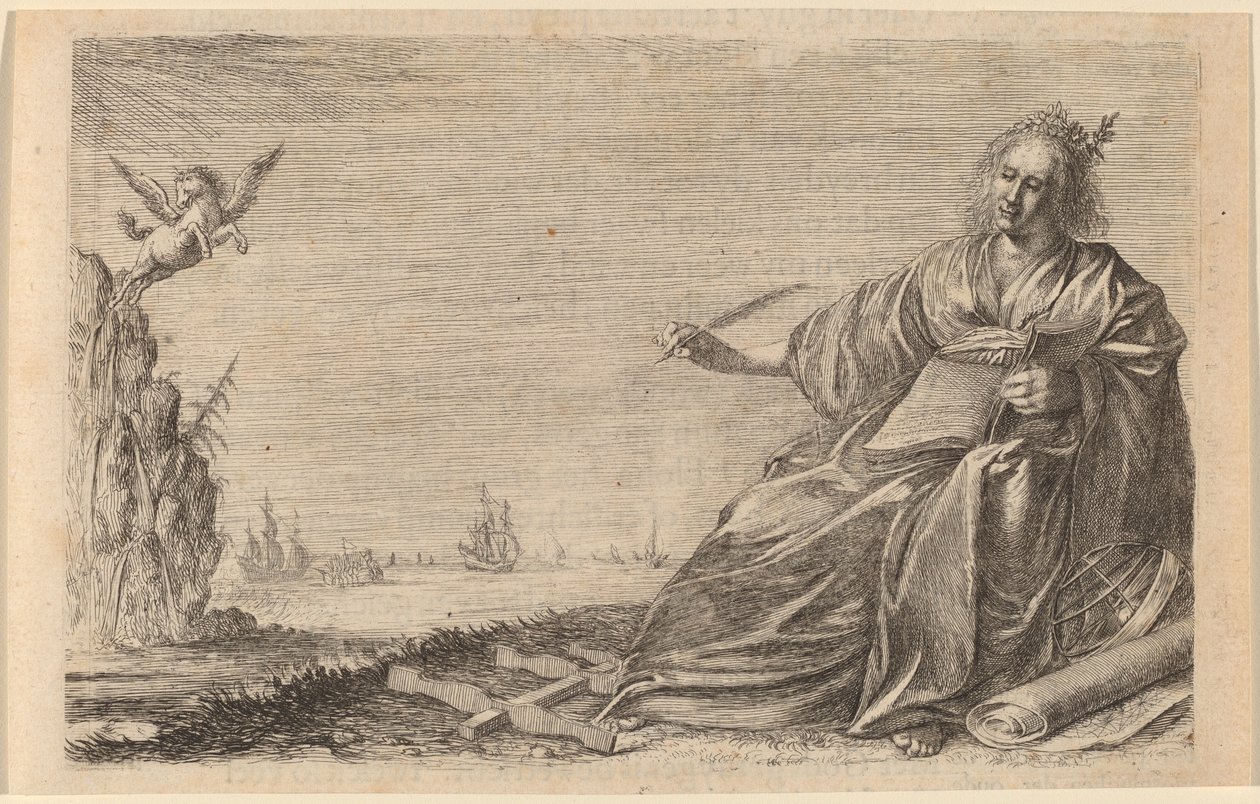 Poesiens muse, 1634. af Willem Basse