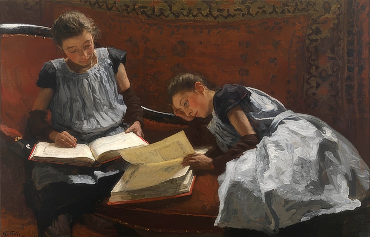 Søstrene Arntzenius. 1895 af Willem Bastiaan Tholen