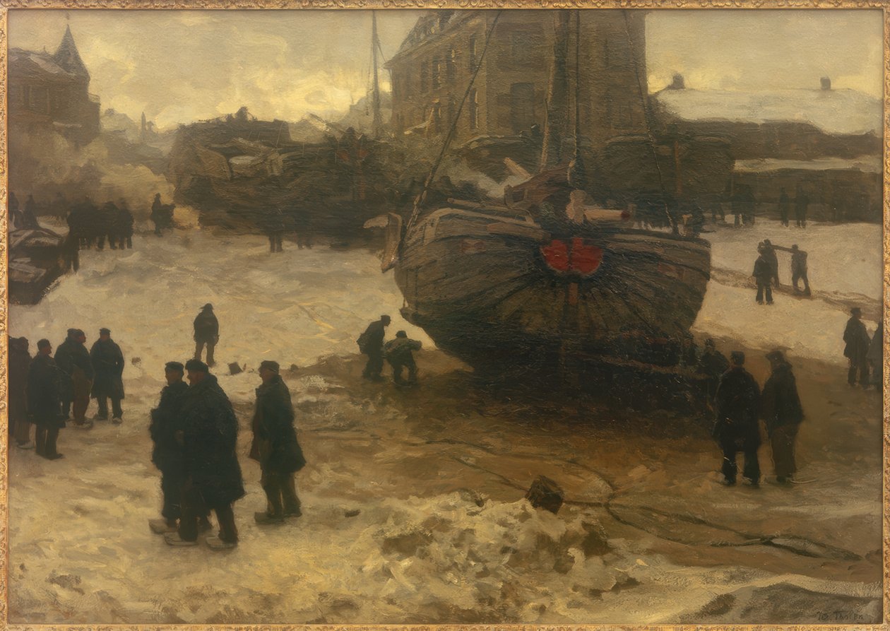 Fiskerbåde i Scheveningen af Willem Bastiaan Tholen