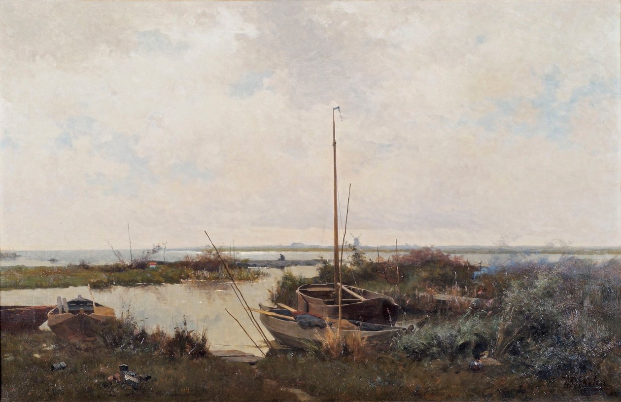 Flodlandskab, 1882. af Willem Bastiaan Tholen