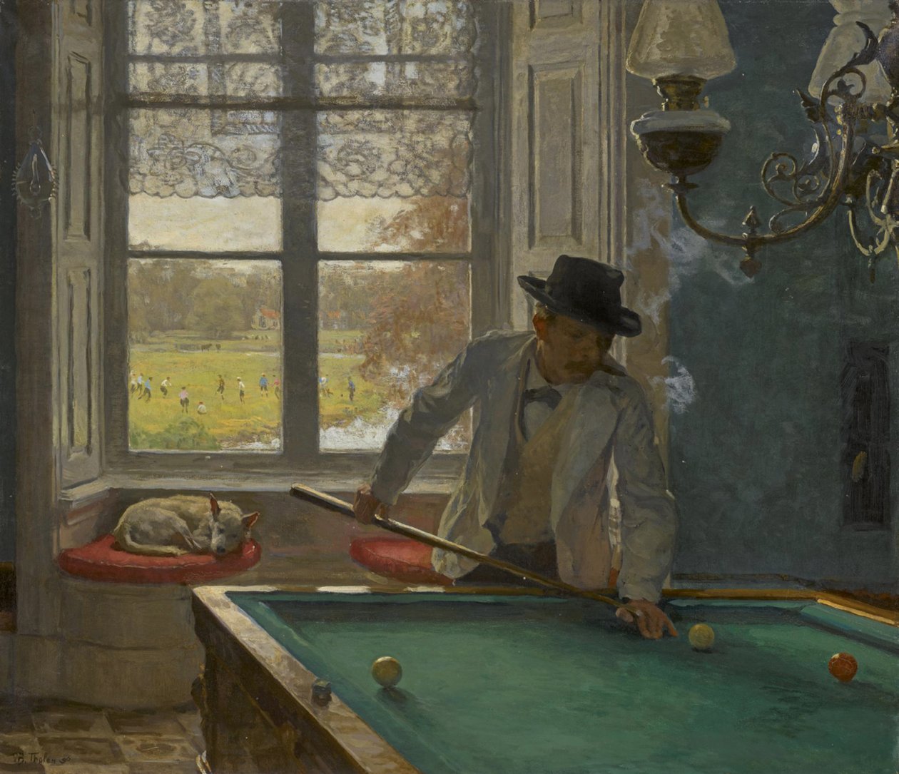 Billardspilleren, 1896. af Willem Bastiaan Tholen