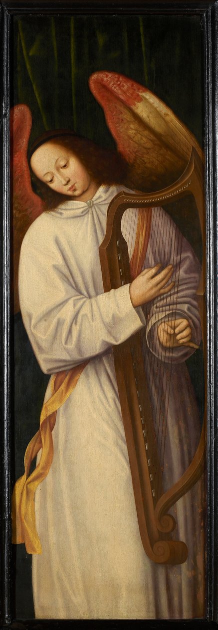 Angel Playing Harpe, ca 1559. af Willem Benson