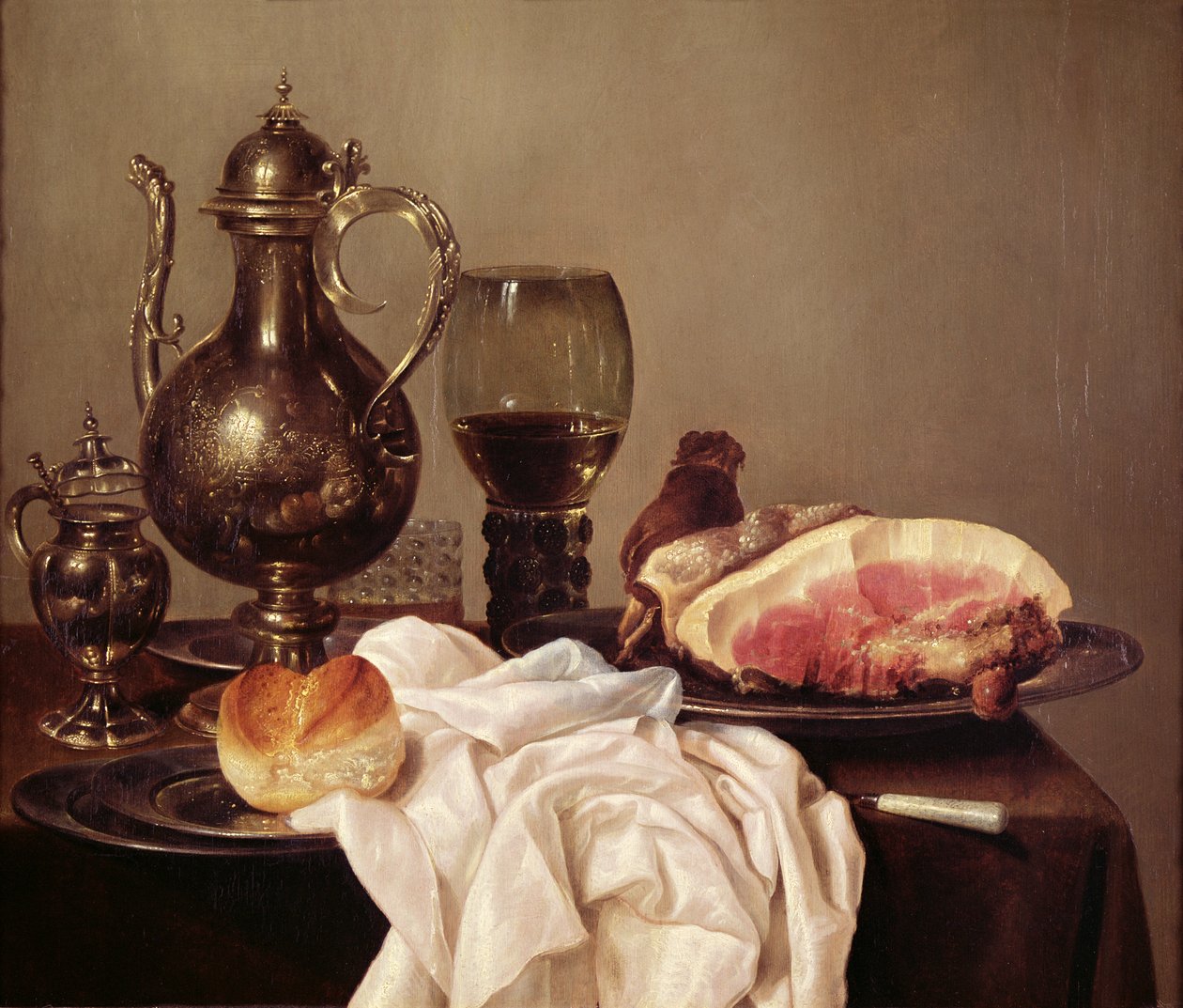 Morgenmad stilleben af Willem Claesz. Heda