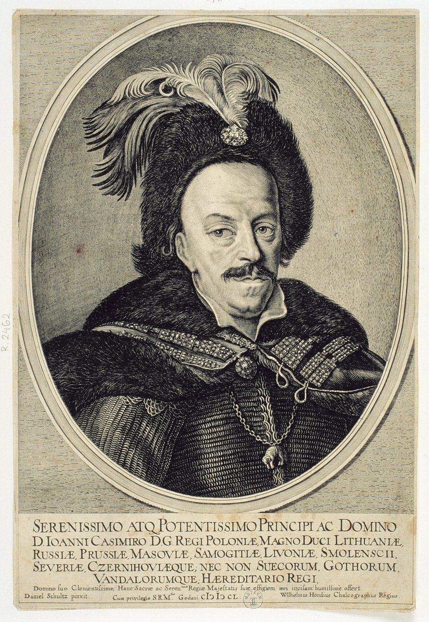 John Kazimir Vasa (1609-72) 1650 af Willem Hondius