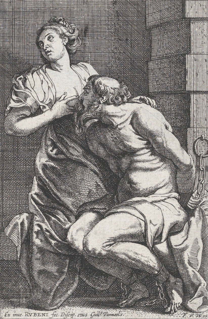 Cimon og Pero, ca. 1631. af Willem Panneels