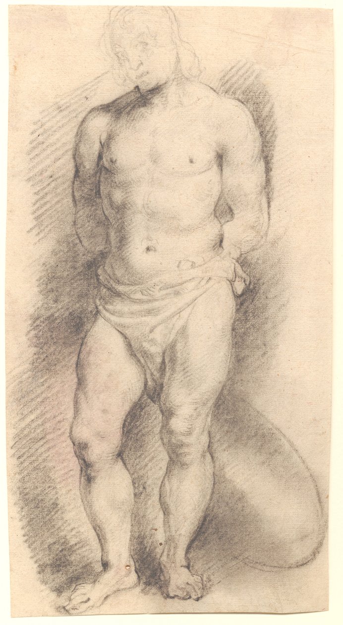 Set forfra af en mandsfigur af Willem Panneels