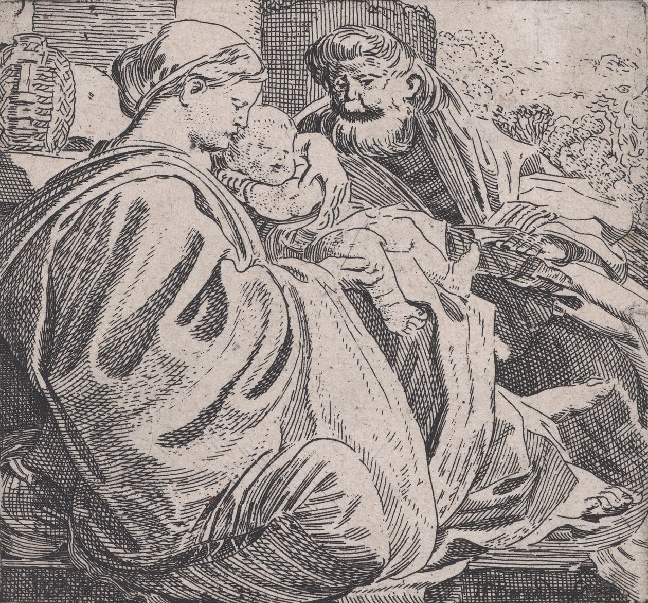Den hellige familie hviler, ca. 1615. af Willem Pietersz. Buytewech